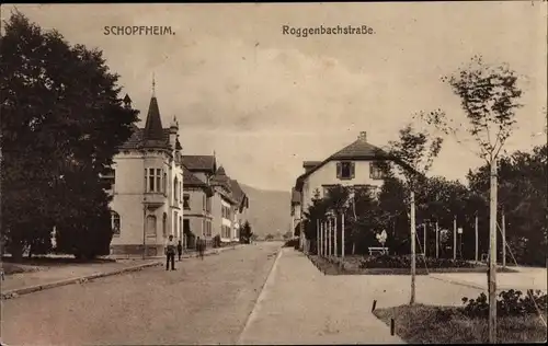 Ak Schopfheim in Baden, Roggenbachstraße