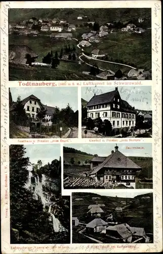 Ak Todtnauberg Todtnau im Schwarzwald, Gasthof zum Engel, zum Sternen, Bauernhaus