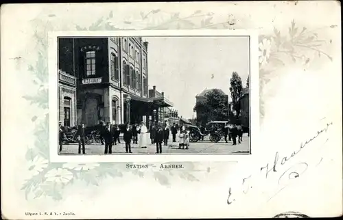 Passepartout Ak Arnhem Gelderland Niederlande, Bahnhof
