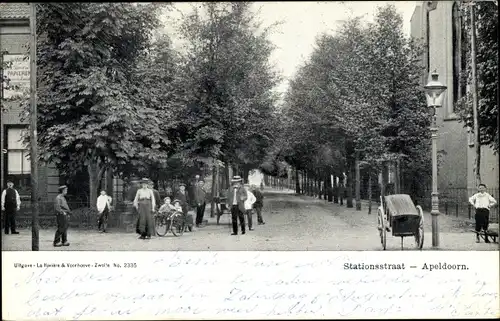 Ak Apeldoorn Gelderland, Stationsstraat