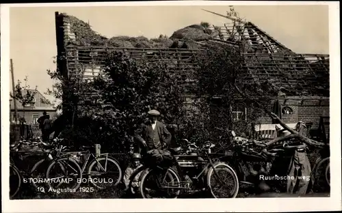 Ak Borculo Gelderland, Stormramp 10. August 1925, Ruurlosche weg