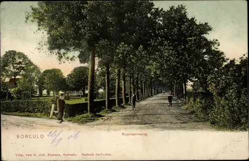 Ak Borculo Gelderland, Ruurloscheweg