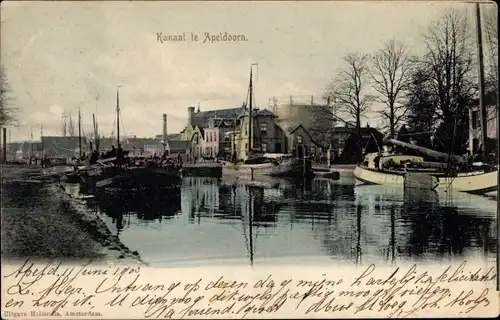 Ak Apeldoorn Gelderland, Kanal