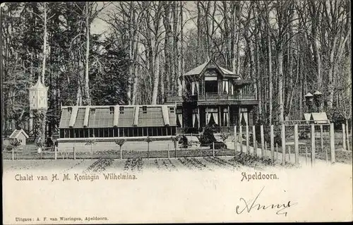 Ak Apeldoorn Gelderland, Chalet von Königin Wilhelmina