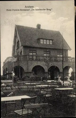 Ak Arnhem Gelderland Niederlande, Hotel Restaurant De Schelmsche Brug