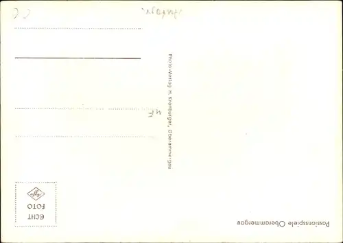 Ak Schauspieler Anton Preisinger, Christus-Darsteller, Portrait, Autogramm