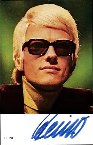 Ak Sänger Heino, Portrait, Autogramm