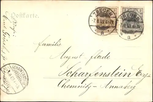 Kleeblatt Ak Plauen im Vogtland, Lorelei, Elstertalbrücke, Rentzschmühle, Triebthal