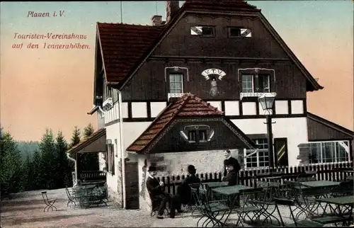 Ak Plauen im Vogtland, Touristen Vereinshaus, Tennerahöhen