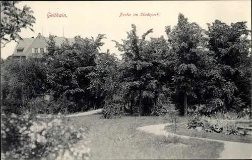 Ak Geithain in Sachsen, Stadtpark