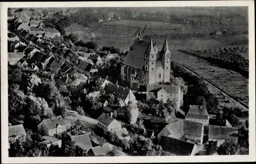 Ak Geithain in Sachsen, Fliegeraufnahme, Nikolaikirche