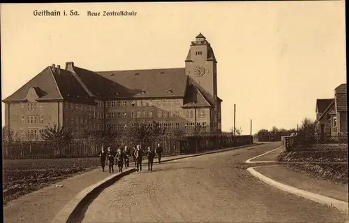 Ak Geithain in Sachsen, Neue Zentralschule
