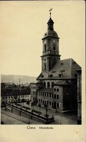 Ak Gera in Thüringen, Nikolaikirche