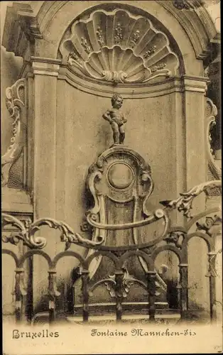 Ak Brüssel Brüssel, Manneken-Pis-Brunnen
