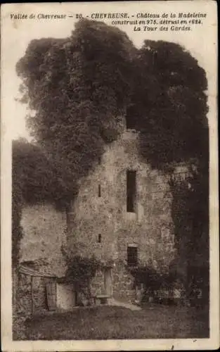 Ak Chevreuse Yvelines, Chateau de la Madeleine, Der Wachturm