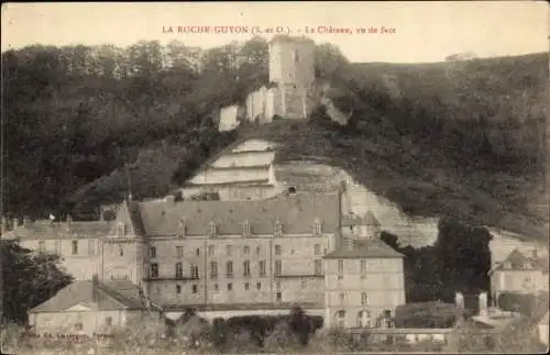 Ak La Roche Guyon Val d’Oise, Schloss, Vorderseite