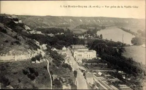 Ak La Roche Guyon Val d’Oise, Vue prise de la Vieille Cote