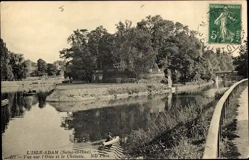 Ak Isle Adam Val d'Oise, Oise, Schloss