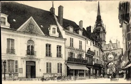 Ak Auxerre Yonne, Rathaus