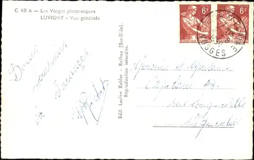 Ak Luvigny Vosges, Gesamtansicht