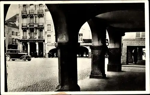 Ak Épinal Lothringen Vosges, les Arcades, Place des Vosges