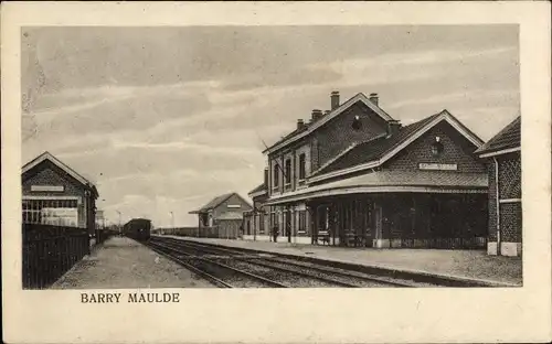 Ak Barry Maulde Gard, Bahnhof, Gleisseite