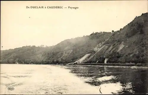 Ak Caudebec Seine Maritime, de Duclair, Paysages