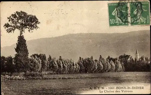 Ak Bons-St-Didier Haute Savoie, La Chaine des Voirons