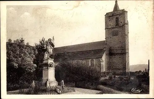 Ak Maynal Jura, Le Monument aux Morts, l'Eglise