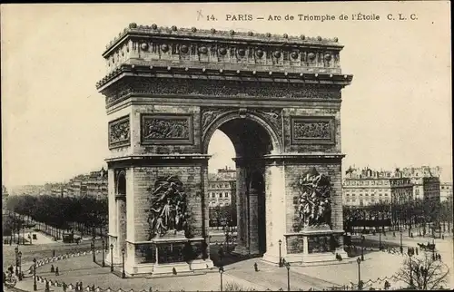 Ak Paris VIII, Triumphbogen, Arc de Triomphe