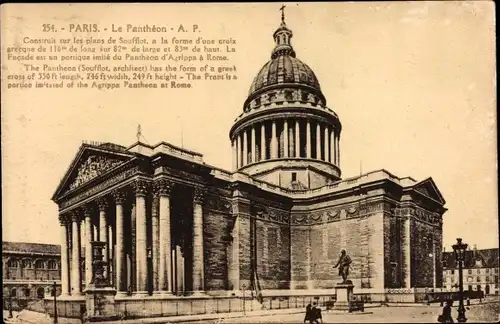 Ak Paris V Panthéon, Le Pantheon