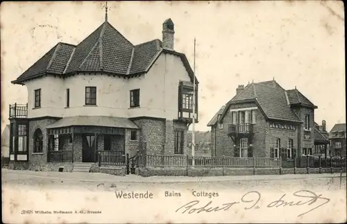 Ak Westende Westflandern, Bains Cottage