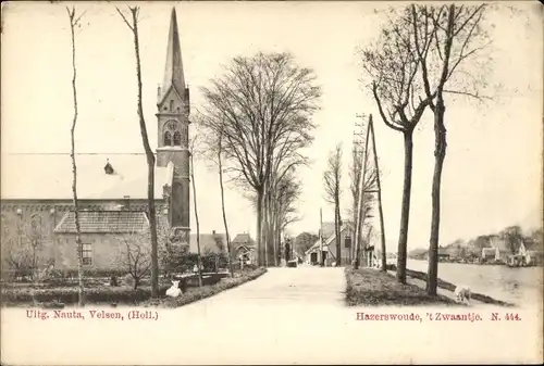 Ak Hazerswoude Village Südholland, t Zwaantje, Kirche