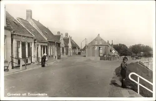 Ak Zonnemaire Zeeland, Straßenansicht