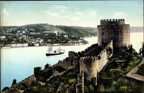 Ak Konstantinopel Istanbul Türkei, Schlösser Europas und Bosporus