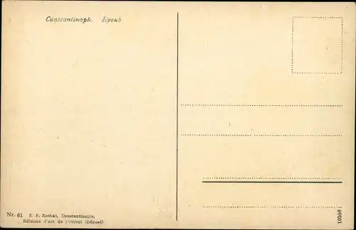 Ak Konstantinopel Istanbul Türkei, Eyoub, Panorama