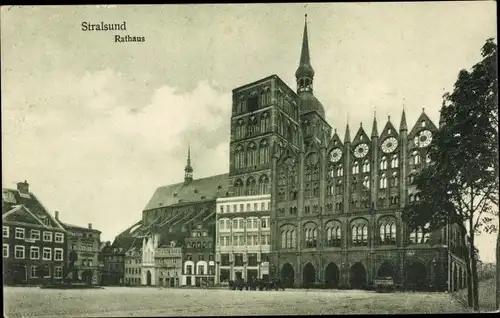 Ak Stralsund in Vorpommern, Rathaus