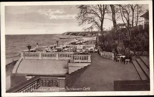 Ak Ostseebad Niendorf Timmendorfer Strand, Terrassen-Café