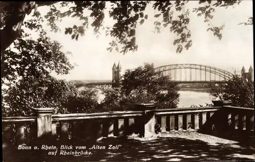 Ak Bonn am Rhein, Rheinbrücke