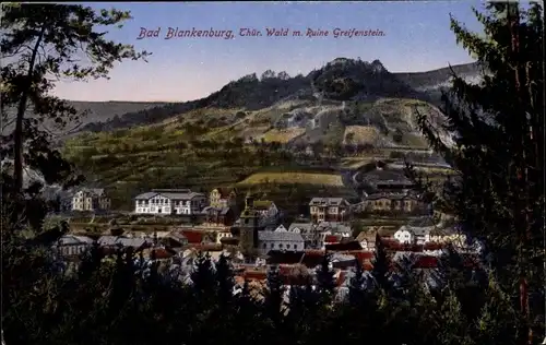 Ak Bad Blankenburg in Thüringen, Ruine Greifenstein