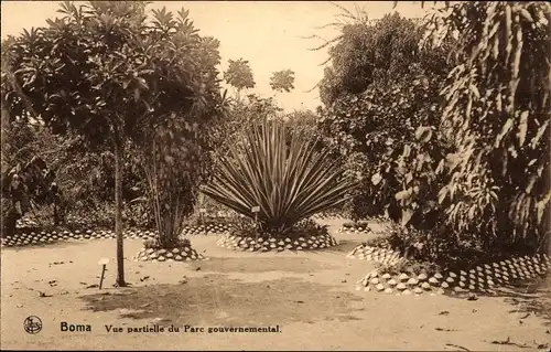 Ak Boma Belgisch-Kongo DR Kongo Zaire, Regierungspark