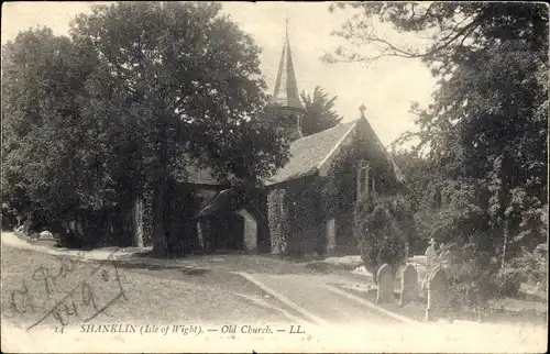 Ak Shanklin Isle of Wight England, Alte Kirche