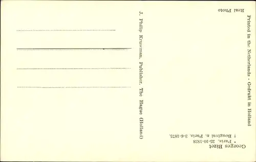 Ak Komponist Georges Bizet, Portrait