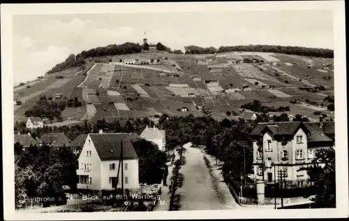Ak Heilbronn am Neckar, Blick auf den Wartberg, Straßenpartie