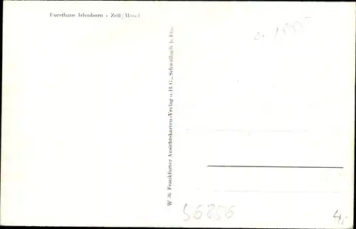 Ak Zell an der Mosel, Forsthaus Irlenborn