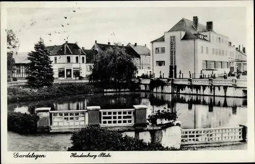 Ak Gardelegen in der Altmark, Hindenburg Platz