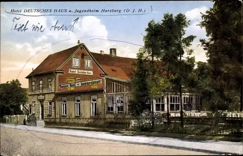 Ak Bad Harzburg am Harz, Hotel Deutsches Haus, Jugendheim