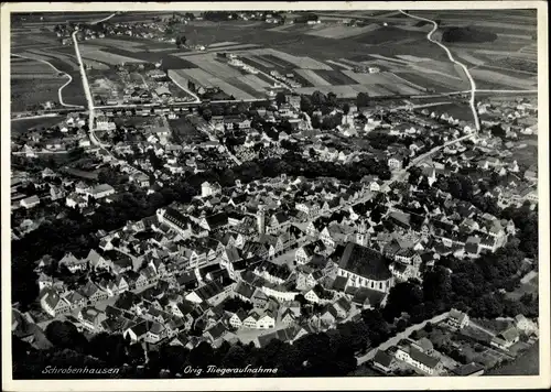 Ak Schrobenhausen in Oberbayern, Fliegeraufnahme