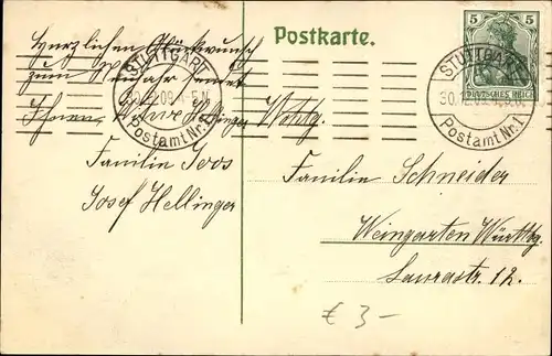 Ak Stuttgart in Württemberg, Königsbau, Straßenbahn Nr. 42