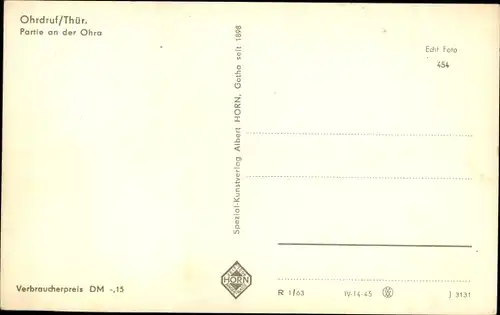 Ak Ohrdruf in Thüringen, an der Ohra